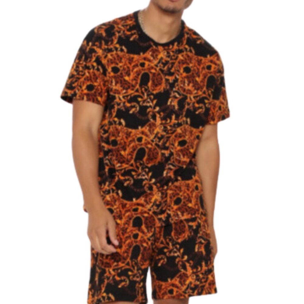 Steal The Spotlight Short Sleeve Tee - Gold/Black - Nova Men - NWT